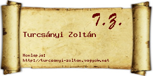 Turcsányi Zoltán névjegykártya