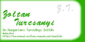 zoltan turcsanyi business card