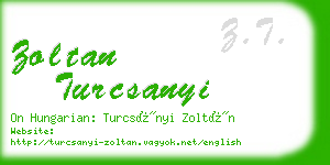 zoltan turcsanyi business card
